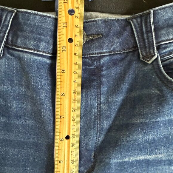 Democracy Women's Straight Leg Distressed Blue Jeans Size 16 - Picture 5 of 9